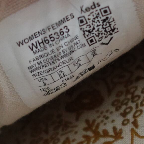 Keds x Rifle Paper Co. Kickstart Leather White Red Strawberry Low Top Sneakers - Picture 15 of 15